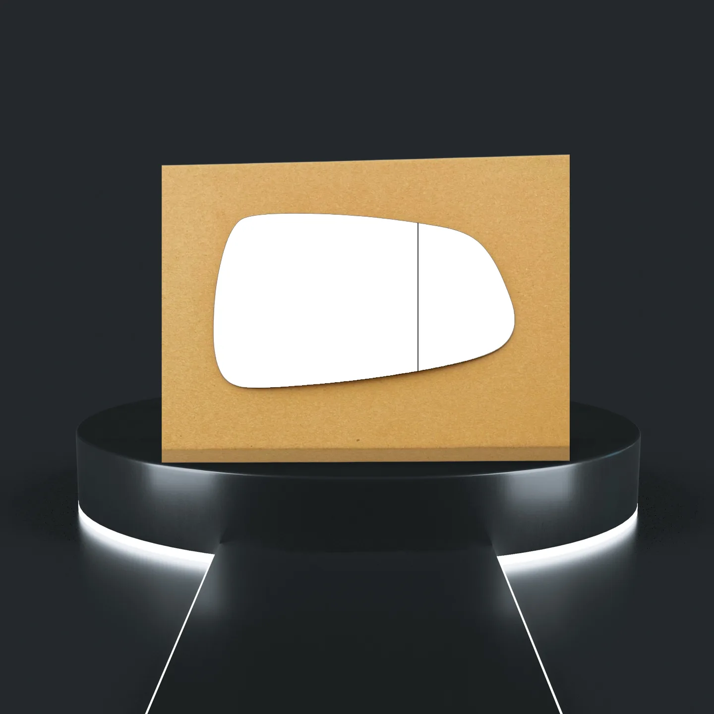 Tesla Model S Stick-on Wing Mirror Glass 2012 onwards — Convex — Right Driver Side