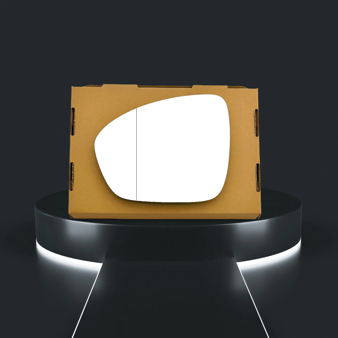 Renault Arkana Stick-on Wing Mirror Glass 2021 onwards — Convex — Left Passenger Side