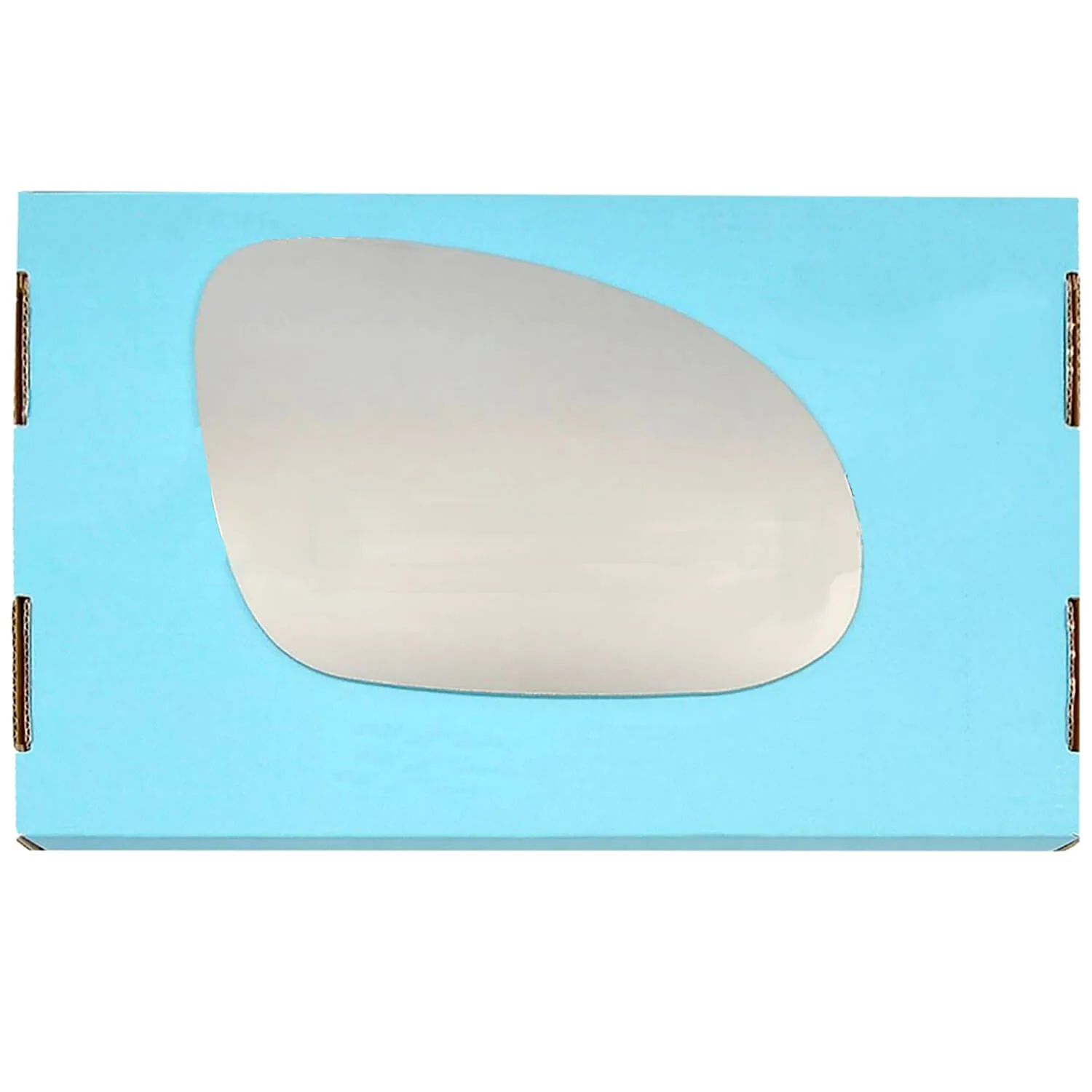 Volkswagen Passat Stick-on Wing Mirror Glass 2002-2005 — Heated, Convex — Left Passenger Side