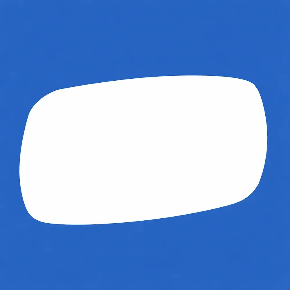 Stick on Wing Mirror Glass — Left Passenger Side