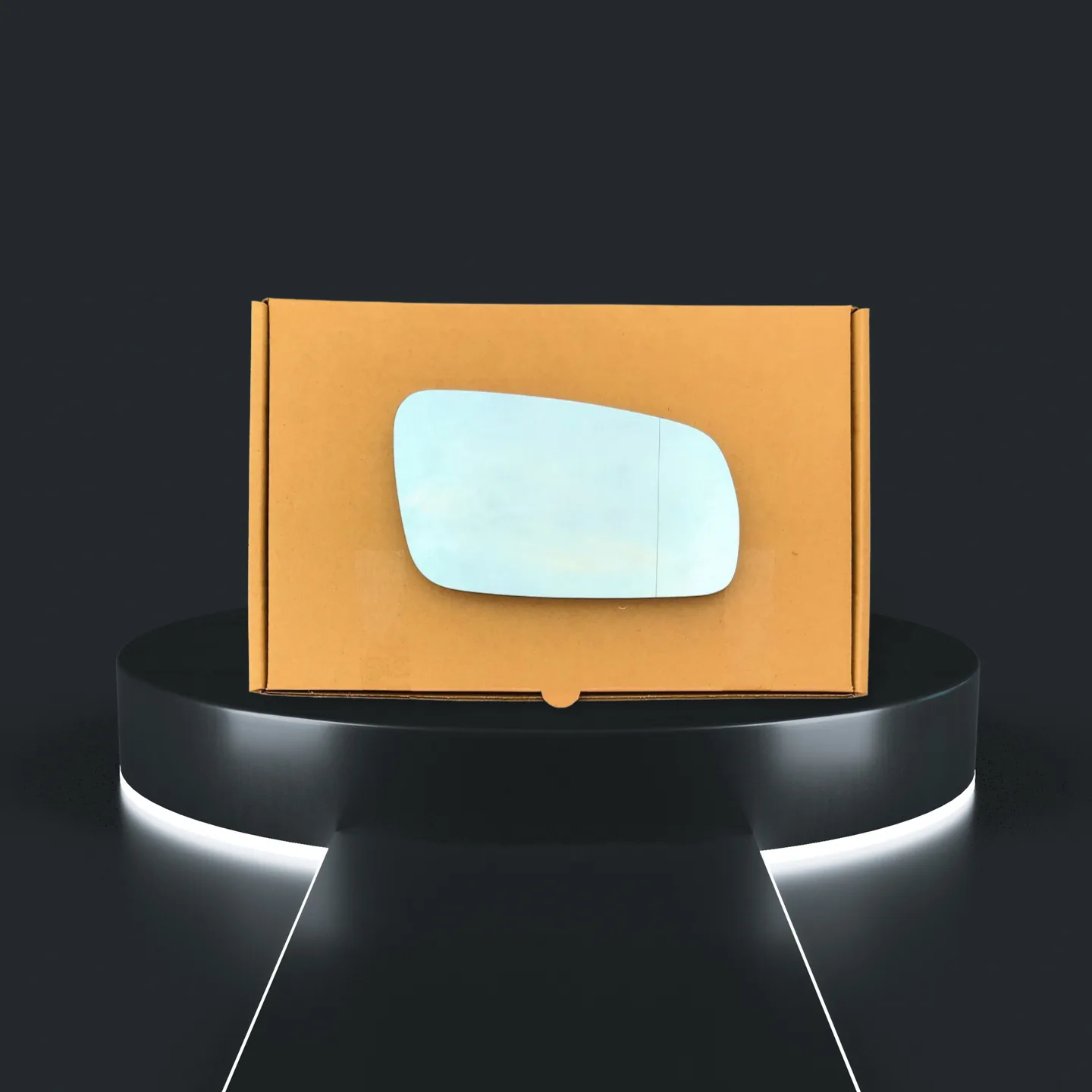 Audi A3 Stick-on Wing Mirror Glass 1997-2000 — Wide Angle, Blue Tinted — Right Driver Side