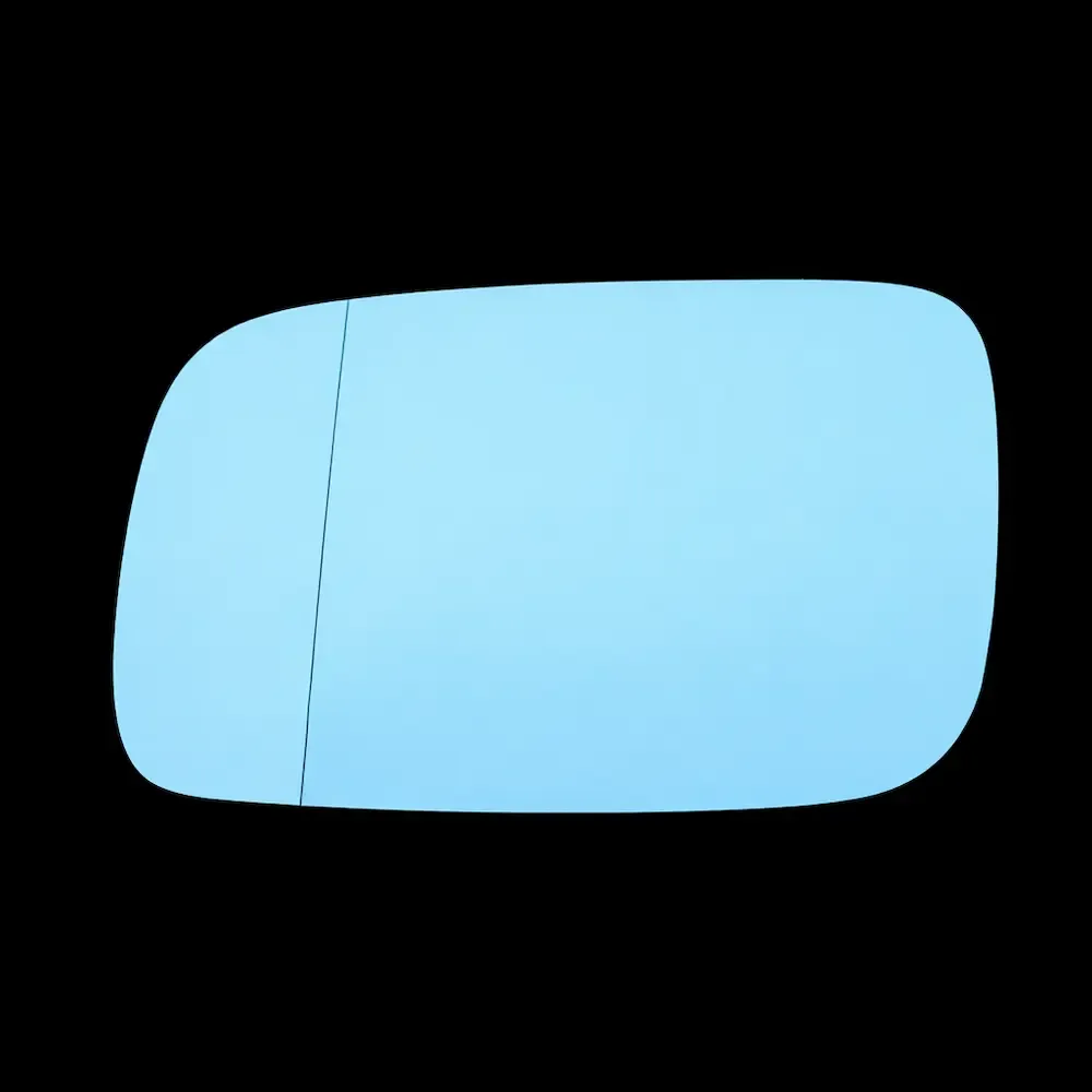 Audi A3 Stick-on Wing Mirror Glass 1997-2000 — Wide Angle, Blue Tinted — Left Passenger Side