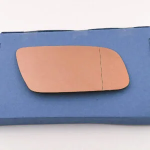 Audi A3 Stick-on Wing Mirror Glass 2001-2003 — Wide Angle, Blue Tinted — Right Driver Side