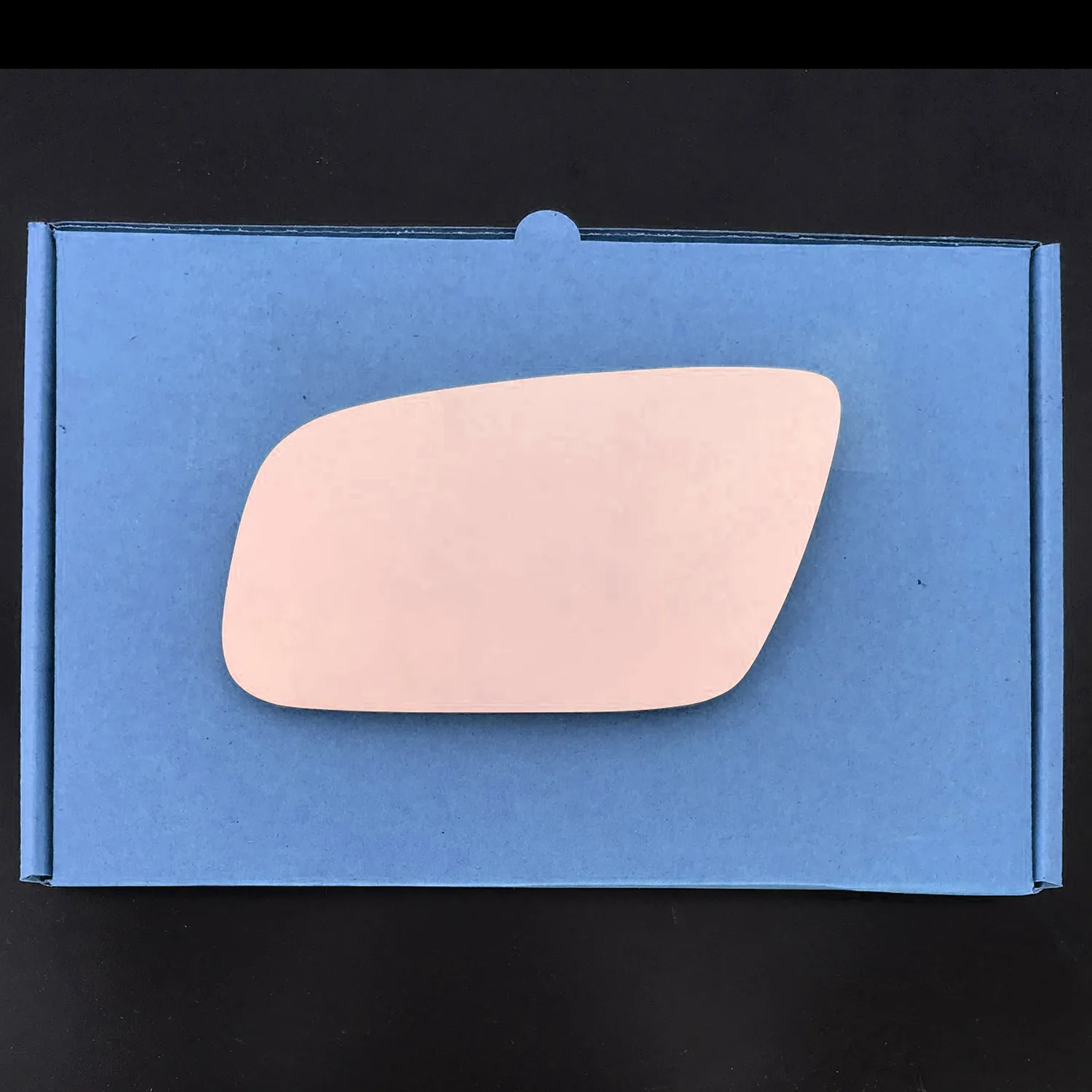 Audi A3 Stick-on Wing Mirror Glass 2001-2003 — Convex, Blue Tinted — Left Passenger Side