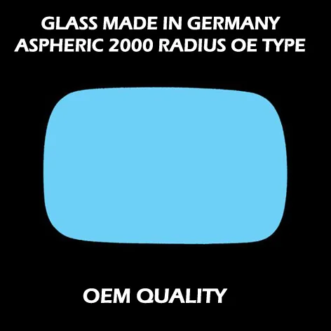 BMW 3 Series Stick-on Wing Mirror Glass 1983-1994 — Convex — Right Driver Side