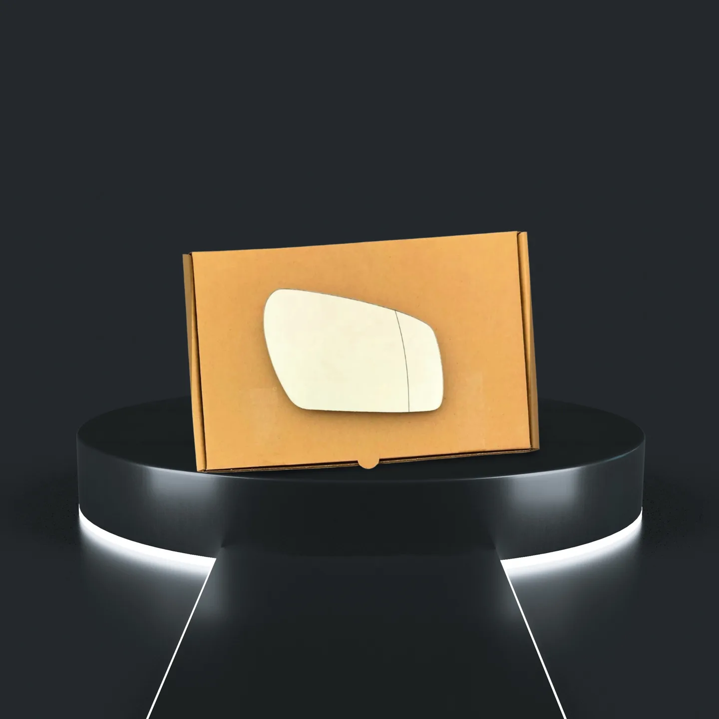 Stick on Wing Mirror Glass — Right Driver Side
