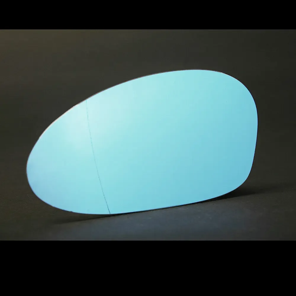 BMW 1 Series Stick-on Wing Mirror Glass 2003-2009 — Wide Angle, Blue Tinted — Left Passenger Side