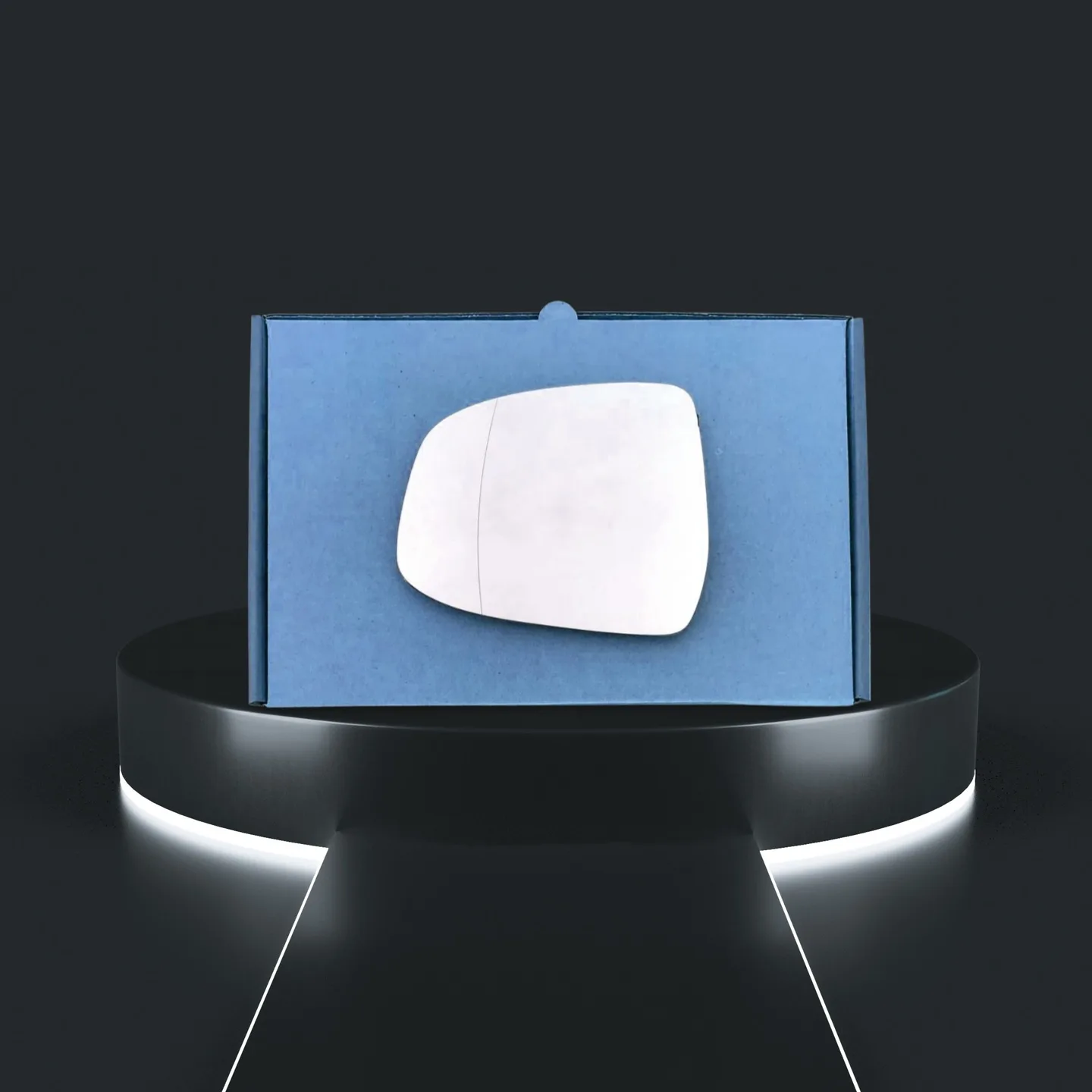 Ford Focus Stick-on Wing Mirror Glass 2008-2017 — Wide Angle — Left Passenger Side