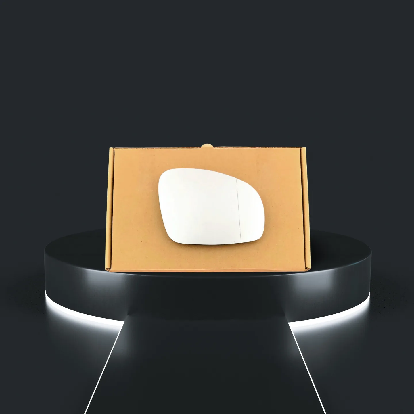 Stick on Wing Mirror Glass — Right Driver Side