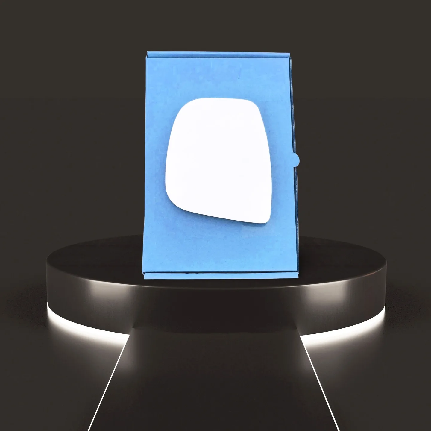 Citroen Dispatch Stick-on Wing Mirror Glass 2016-2025 — Convex — Left Passenger Side