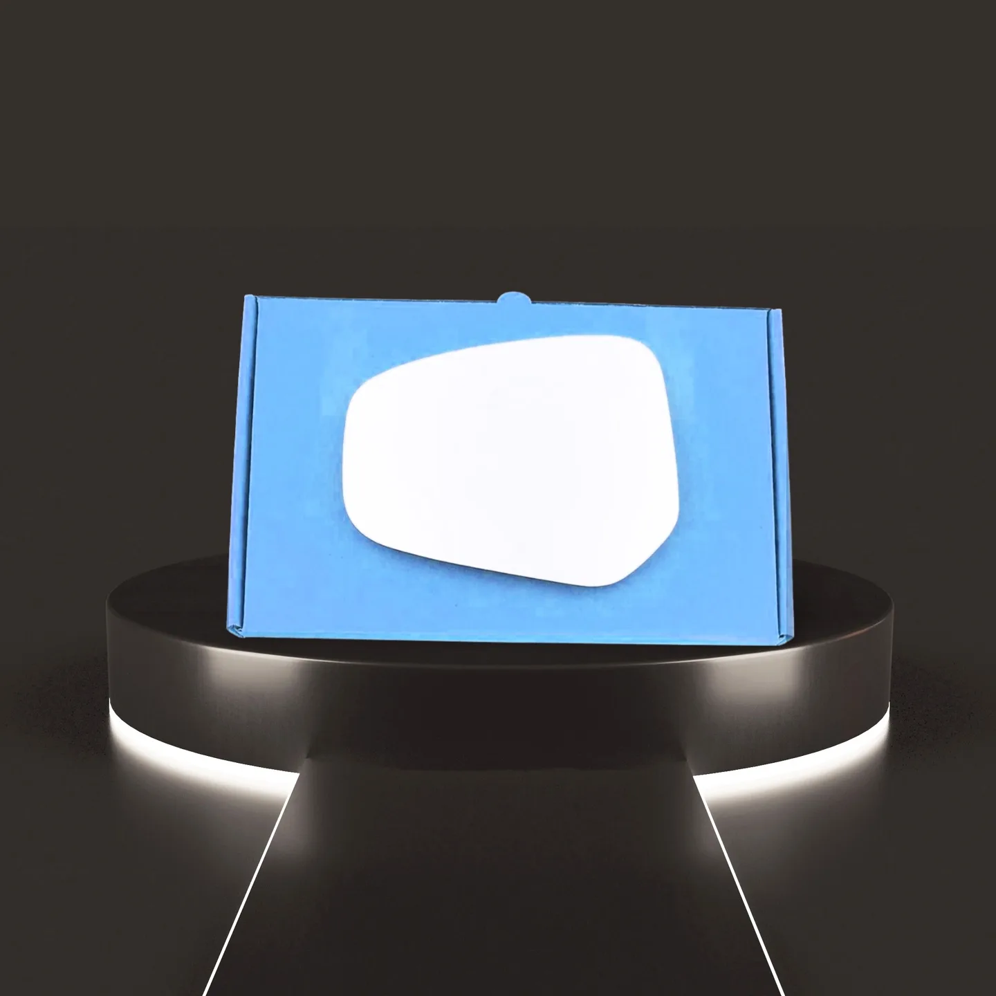 Ford Transit Courier Stick-on Wing Mirror Glass 2014-2024 — Convex — Left Passenger Side