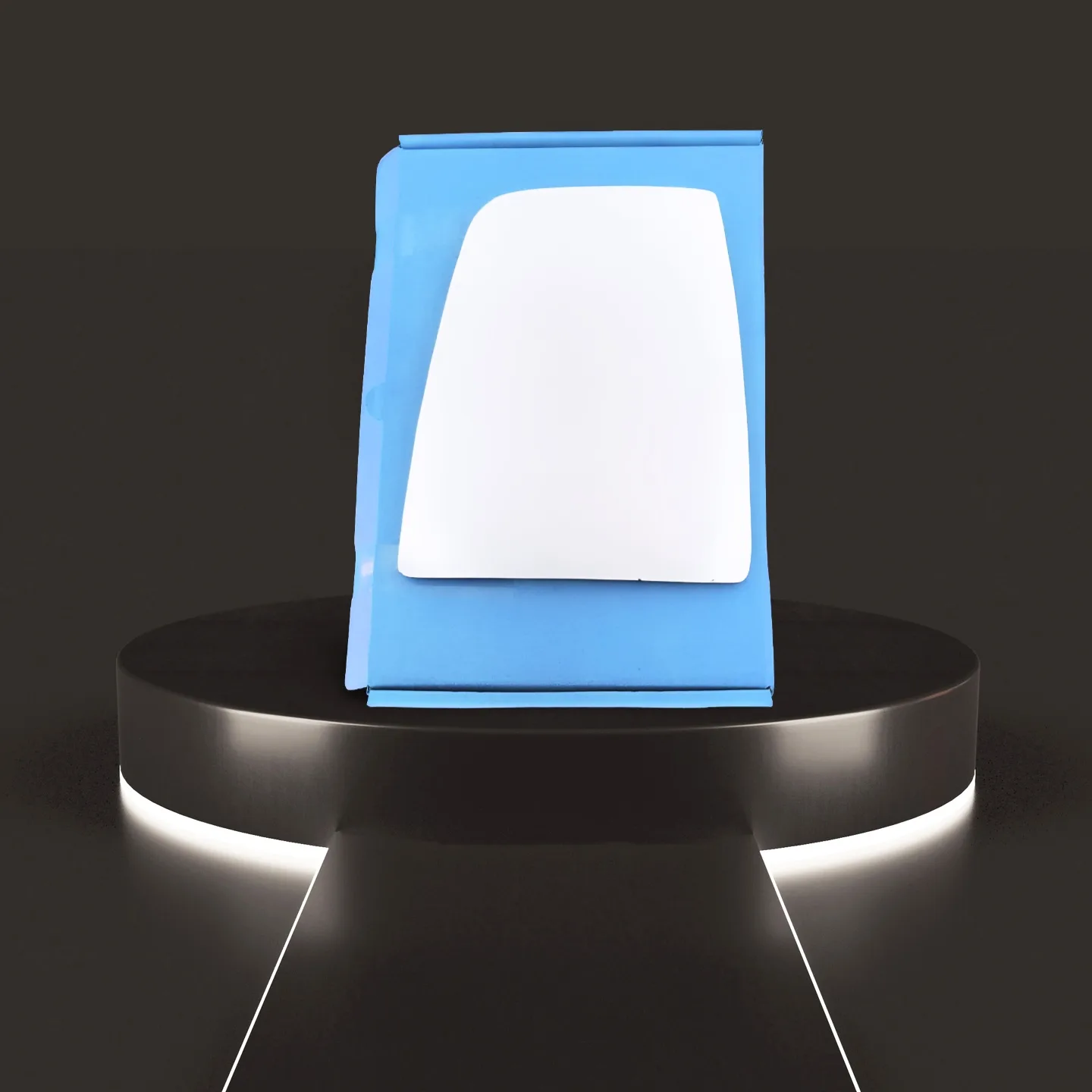 Ford Transit Chassis Cab Stick-on Wing Mirror Glass 2014-2024 — Convex — Left Passenger Side