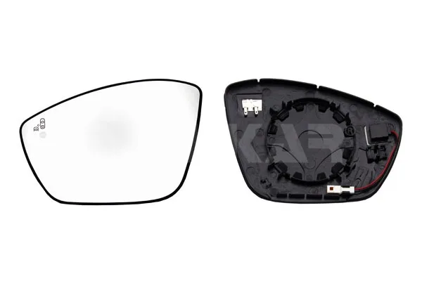 Vauxhall Corsa Clip-on Wing Mirror Glass 2020 onwards — Heated, Convex, Blind-Spot — Left Passenger Side