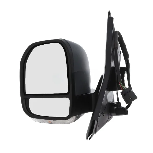 Ford Transit Custom Complete Wing Mirror Unit 2023 onwards — Electric, Heated, Power Folding, Indicator, Puddle Light, Convex, DAB Aerial, Primed Cover — Left Passenger Side