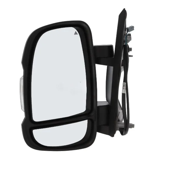 Citroen Relay Complete Wing Mirror Unit 2025 onwards — Electric, Heated, Power Folding, Short Arm, Indicator, Puddle Light, Blind-Spot, Convex, Textured Ribbed Black Cover — Left Passenger Side