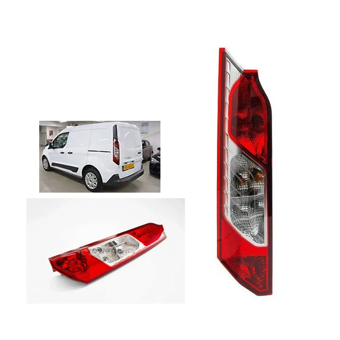 Ford Transit Tourneo Connect Rear Lamp Light 2019-2022 — Non-LED, Clear Lens, Lower — Left Passenger Side