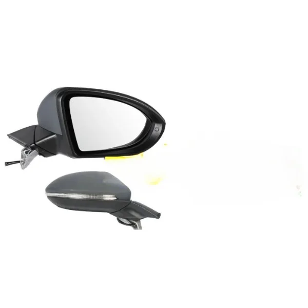Volkswagen Golf Estate Complete Wing Mirror Unit 2013-2020 — Electric, Heated, Power Folding, Indicator, Primed Cover — Right Driver Side
