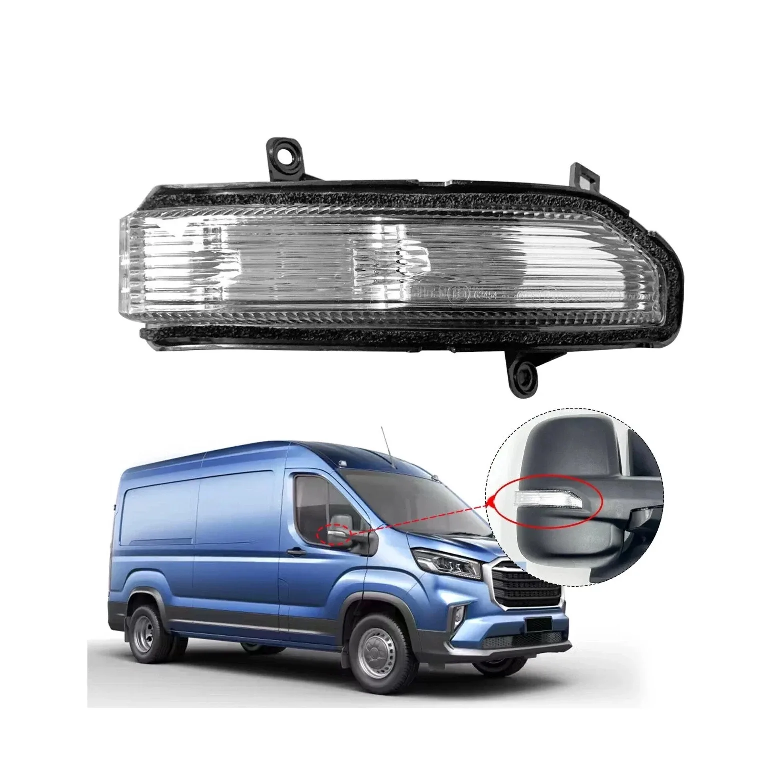 Maxus Deliver 9 Wing Mirror Indicator 2020 onwards — Clear Lens, Non-LED — Left Passenger Side