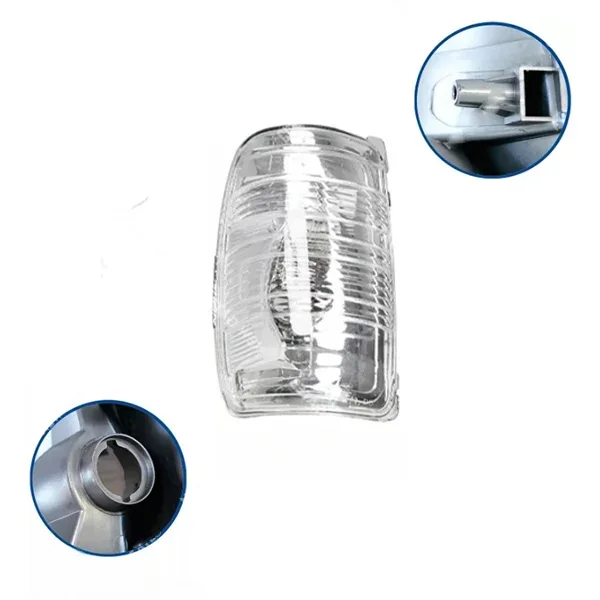 Ford Transit Chassis Cab Wing Mirror Indicator 2014-2024 — Clear Lens, Non-LED, Twist Type — Left Passenger Side