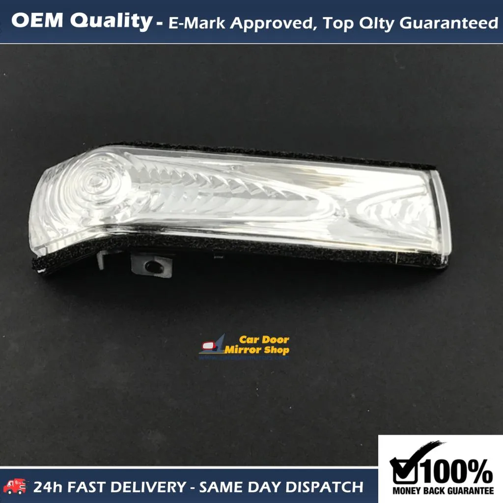 Vauxhall Combo Wing Mirror Indicator 2012-2018 — Clear Lens, Non-LED — Left Passenger Side