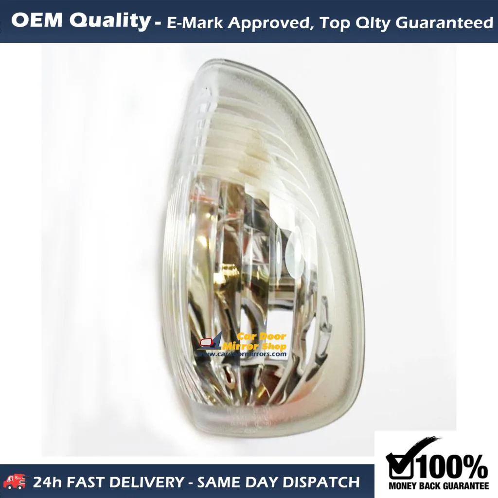 Renault Master Wing Mirror Indicator 2011-2024 — Clear Lens, Amber Lens, Non-LED — Left Passenger Side